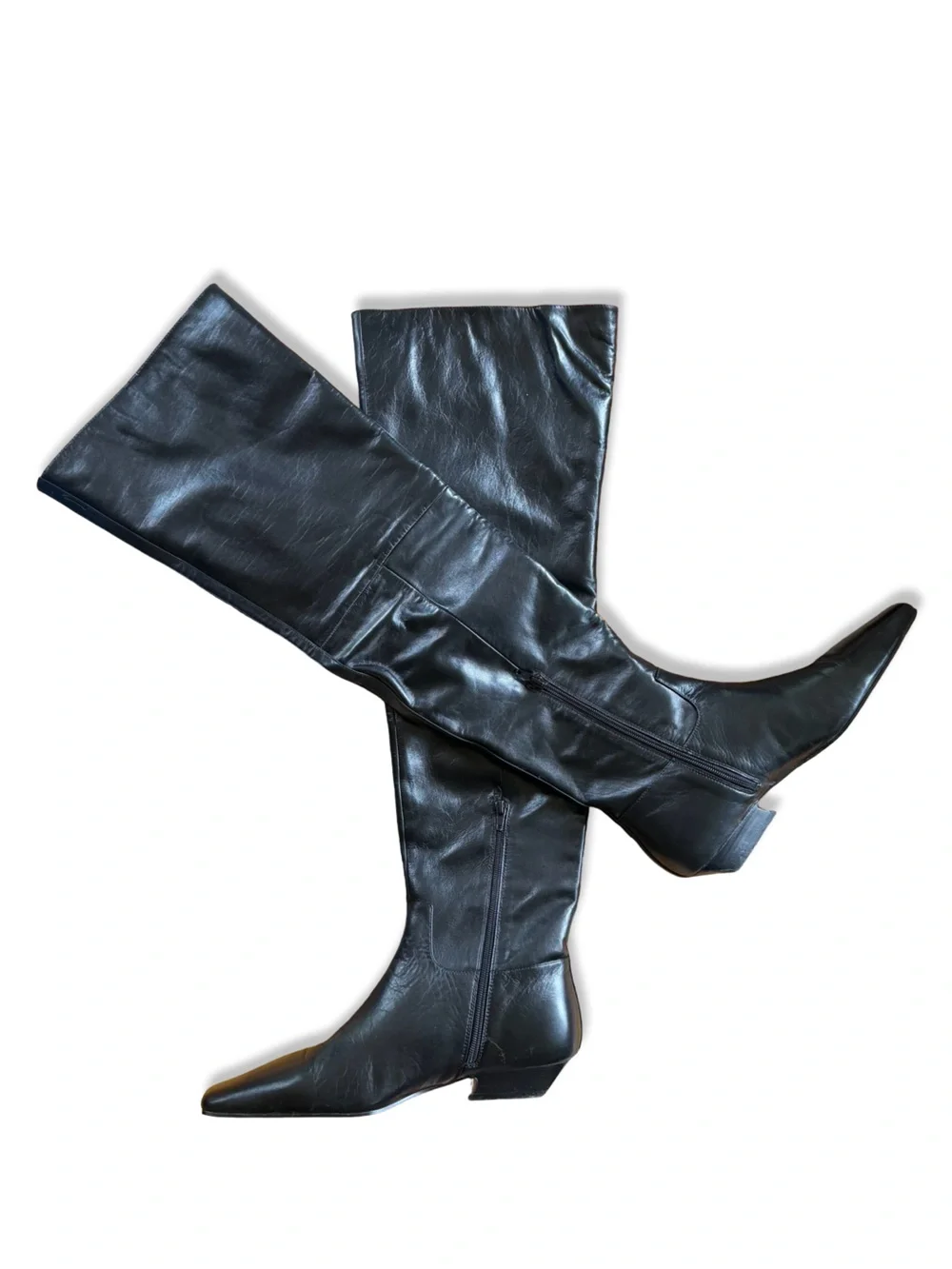 Tony Bianco Rally Over The Knee Boots Black Venice Knee-High Leather Revolve 10